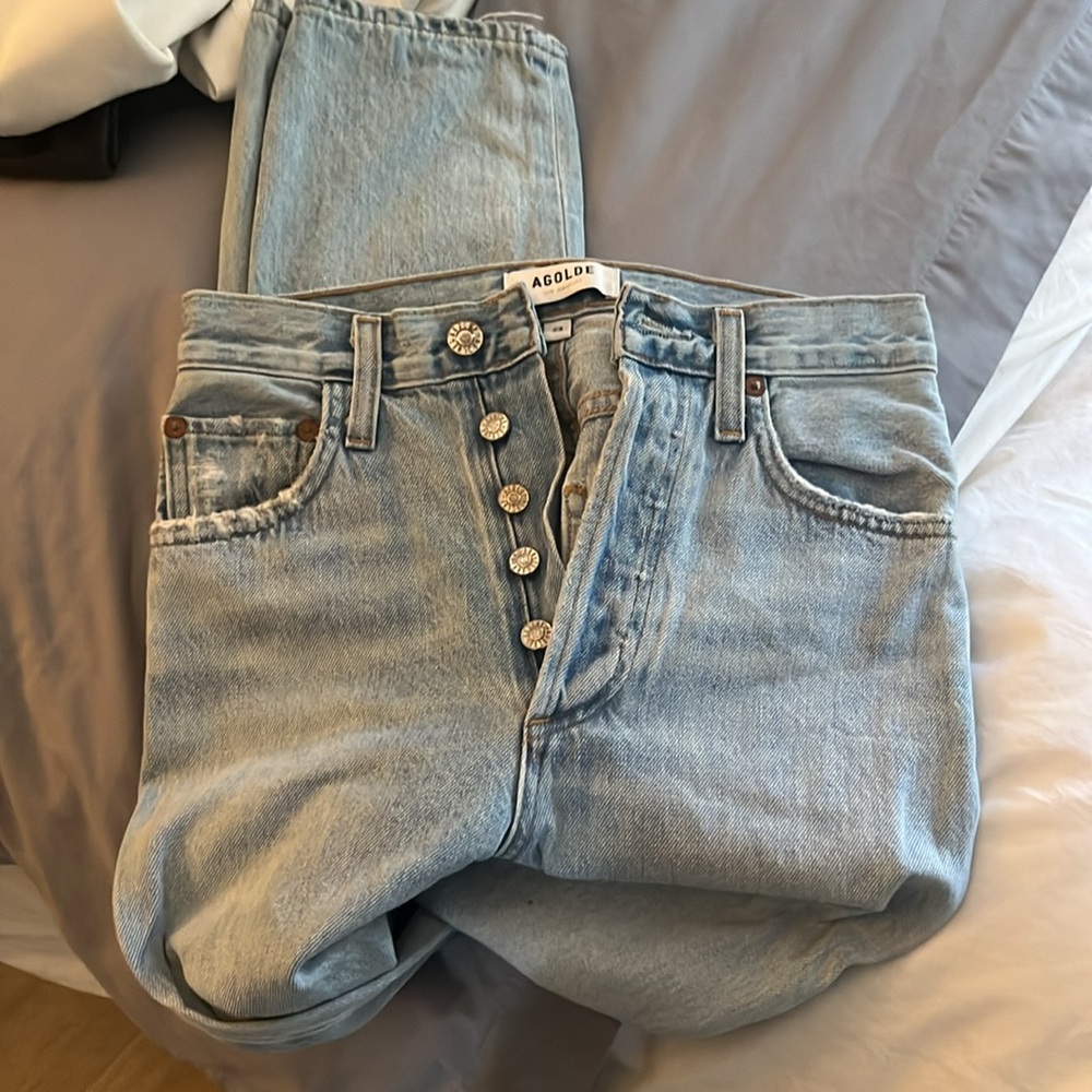 Agolde Riley crop denim - Picture 4 of 7